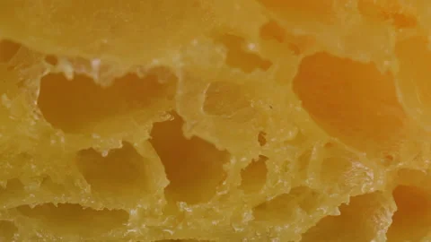 Macro shot of puff pastry bakery product 스톡 동영상 168175635