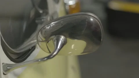 Macro shot of a Romi-Isetta Stock Footage 136138639