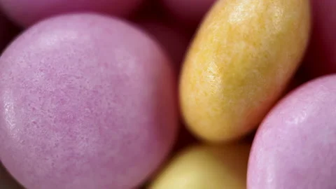 Macro shot of rotating candy Stock Footage 169619192