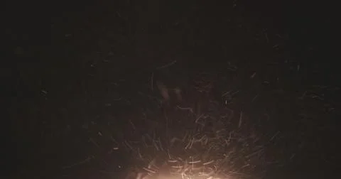 Macro shot of sand dust explosive flow for overlay Stock Photos