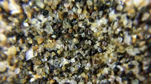 Macro shot of  sand Stock Footage 125744679