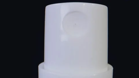 Macro shot of a sanitizer spray Stock Footage 131059807