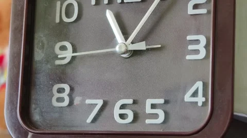 Macro Shot of a Speeding Second Hand on a Vintage Clock Stock Footage 315795900