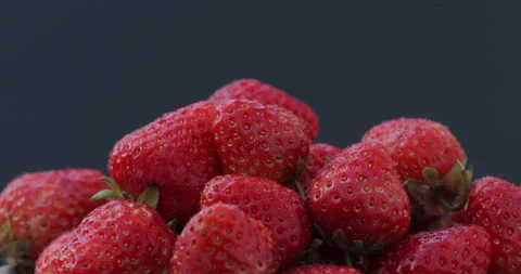 Macro shot of strawberries. Stock Footage 135629519
