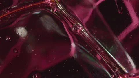 Macro Shot Of Tiny Soap Bubbles Sliding Between Bigger Bubbles Against Stock Footage 219545385