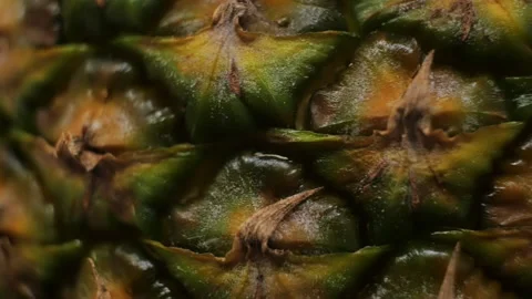 Macro shot of tropical pineapple fruit Video stock 146768190