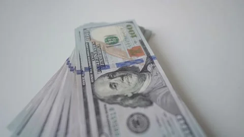 Macro shot of us dollars. Stock Footage 175331371