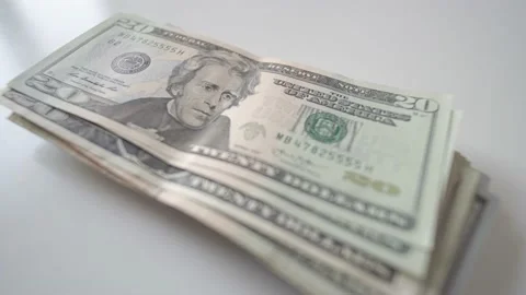 Macro shot of us dollars Stock Footage 175331559