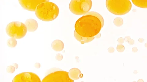 Macro Shot of Various Air Bubbles in Water Rising up on Light White Background 스톡 동영상 274636447