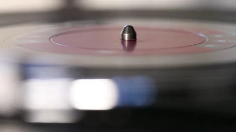 Macro shot of vinyl record Stock Footage 46493136