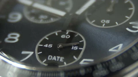 Macro Shot Of Watch Ticking 스톡 동영상 233342875