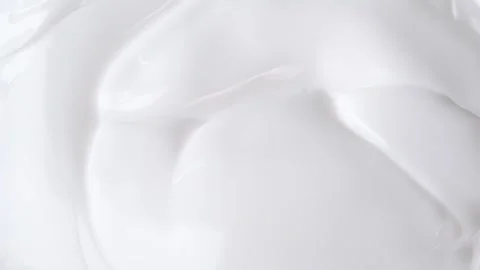 Macro shot of white smooth cosmetics cream, cream texture. Beauty facial co.. Stock Footage 277594597