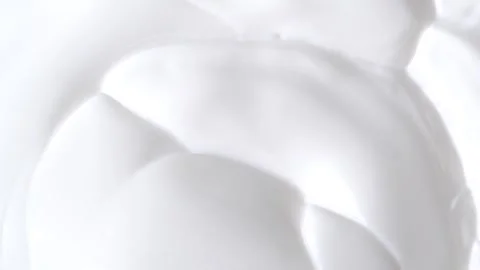Macro shot of white smooth cosmetics cream, cream texture. Beauty facial co.. Stock Footage 278148277
