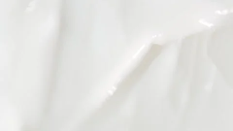 Macro shot of white smooth cosmetics cream, cream texture. Beauty facial co.. Stock Footage 305749699