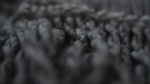 Macro shot of woolen fabric. Stock Footage 148941021