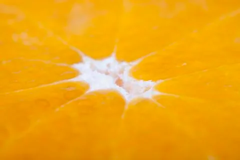 Macro slice of orange closeup Stock Photos
