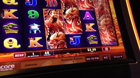 Macro slot machine Stock Footage 37662743