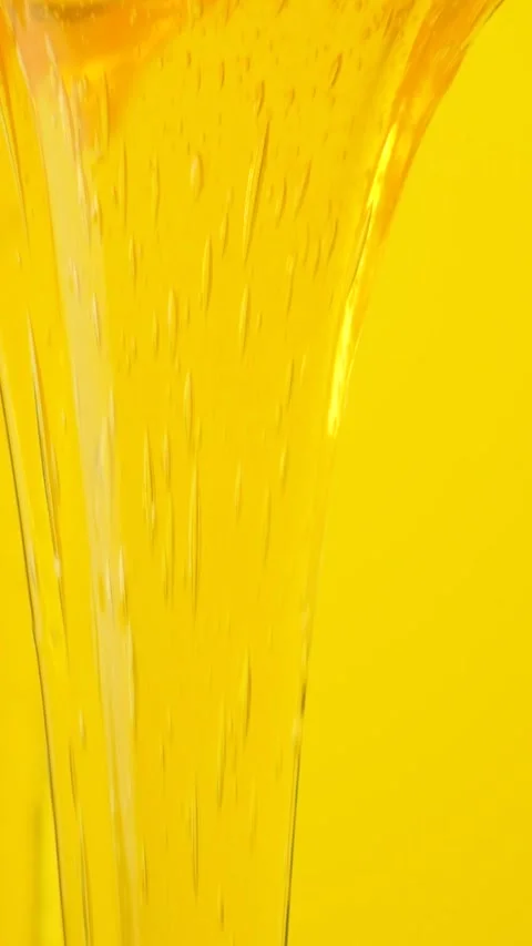 Macro Slow Motion Bee Honey, Flow and Texture Stock Footage 329913987