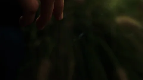 Macro Smoking hipster in Slow-Motion Video stock 89887465