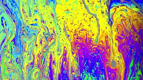 Macro Soap Bubble Colorful Psychedelic Video stock 65429101