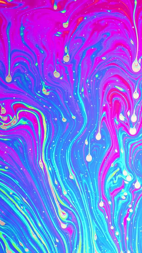 Macro soap bubble creates a colorful and psychedelic background 動画素材 302111006