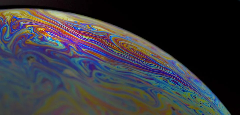 Macro Soap Bubble Planet Stock Photos