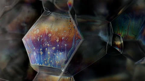 Macro Soap Bubbles Abstract Stock Footage 148667600