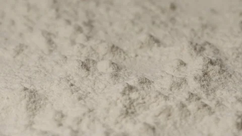 MACRO: Splash of white wheat powder - Slow motion Video stock 91040877