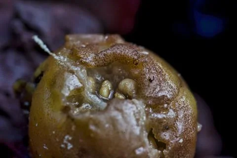 Macro Split Open Strawberry Guava 写真素材