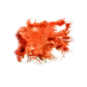 Macro spot red blotch texture  isolated on white texture Stockillustratie