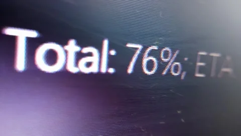 Macro Storage Drive Repair with Progress Percentage Display Stock Footage 317676700