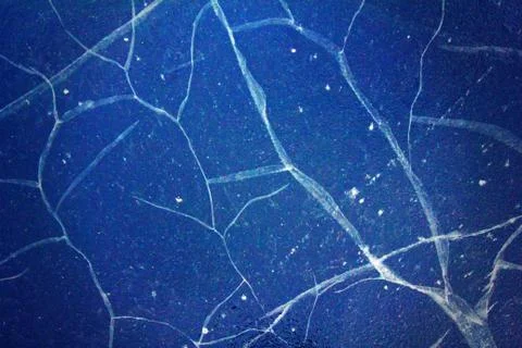 Macro structure, pattern and crystals of newly formed ice Stock Photos