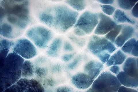 Macro structure, pattern and crystals of newly formed ice The macro struct... 写真素材