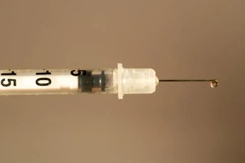 Macro of a syringe Stock Photos