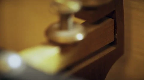 Macro of the telegraph receiver hammer 4k Stock Footage 64297934