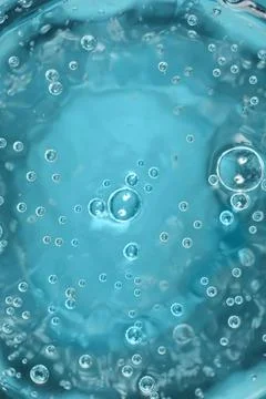 Macro Texture of Bubbles in Carbonated Liquid Stock Photos