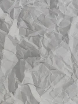Macro Texture of Crumpled White Paper Sheet Stock Photos