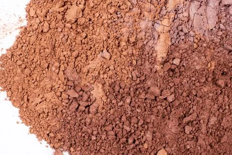 Macro texture of different shades of eyeshadow top view Stock Photos
