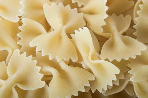 Macro texture farfalle pasta. Stock-Fotos