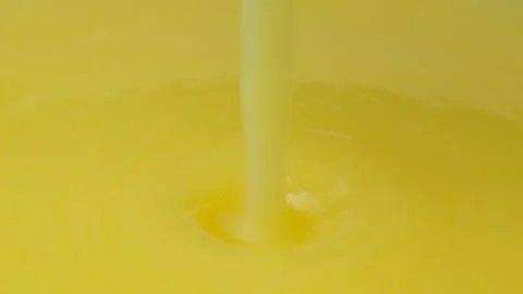 Macro Texture Of Fresh Ghee Butter Pouring Slow Motion Stock Footage 308570802