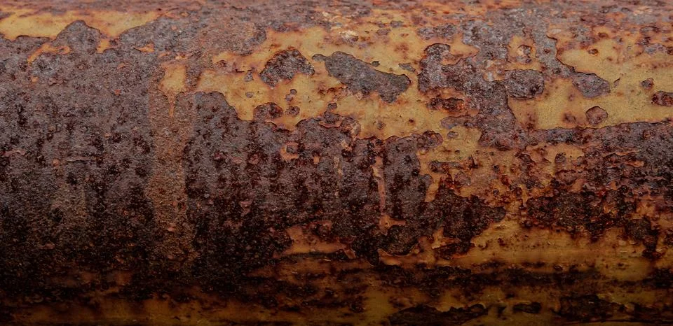 Macro texture of heavy aged rust 스톡 사진
