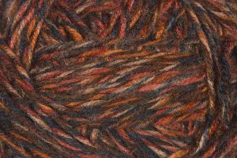Macro texture of multicolor wool yarn Stock Photos