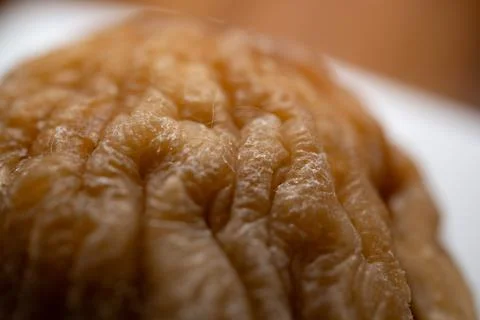 Macro Texture Of Organic Dried Fig Seeds And Syrup 스톡 사진