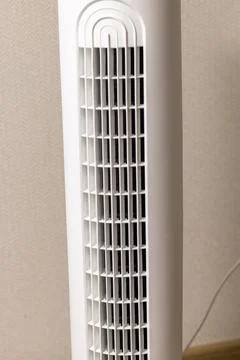 Macro Texture of Plastic Column Cooling Fan Ventilation Grid. Appliance Stock Photos