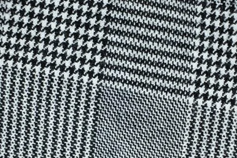 Macro texture polyester and viscose fabric top view. Stock Photos