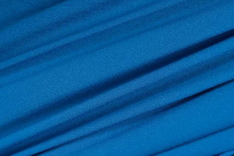 Macro Texture Polyester Blue Fabric Fotos Stock