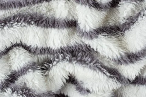 Macro Texture Pure Polyester Striped Fabric Top View Stock Photos