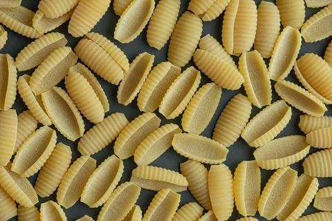 Macro texture of raw pasta Stock Photos