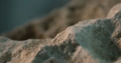 Macro Texture of Sandstone Rock Surface. Stock Footage 259890390