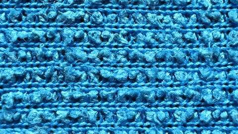 Macro of textures and vibrant colors of textile craftsmanship. Stock-Footage 305636842